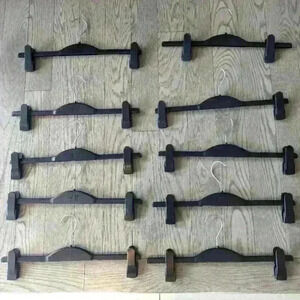 H&M Sturdy Adjustable Clamp Clothes Skirt Dress  Hanger 10 Pack - New
